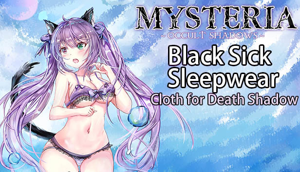 Mysteria~Occult Shadows~Black silk Sleepwear