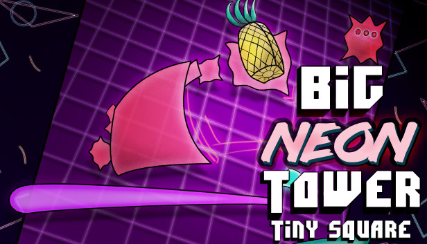 Big NEON Tower VS Tiny Square