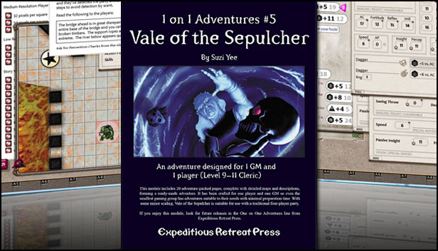 Fantasy Grounds - 1 on 1 Adventures #5: Vale of the Sepulcher (3.5E/PFRPG)
