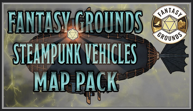 Fantasy Grounds - FG Steampunk Vehicles Map Pack