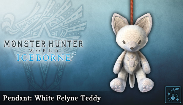 Monster Hunter World: Iceborne - Zdobienie: biały pluszowy felin