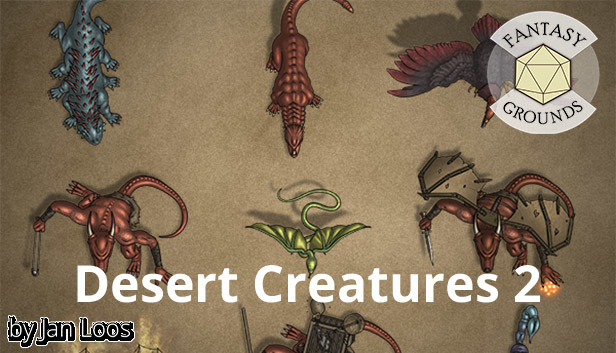 Fantasy Grounds - Jans Token Pack 33 - Desert Creatures 2