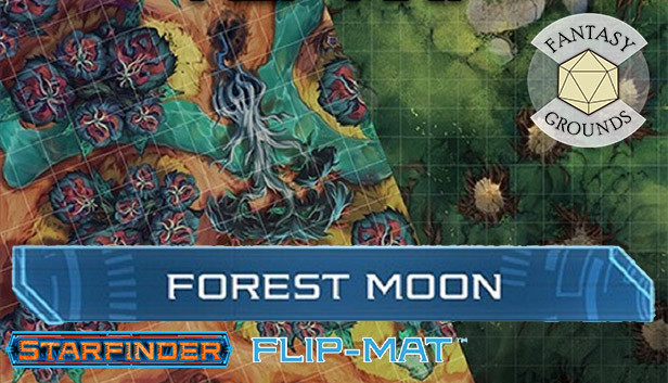 Fantasy Grounds - Starfinder RPG - FlipMat - Forest Moon
