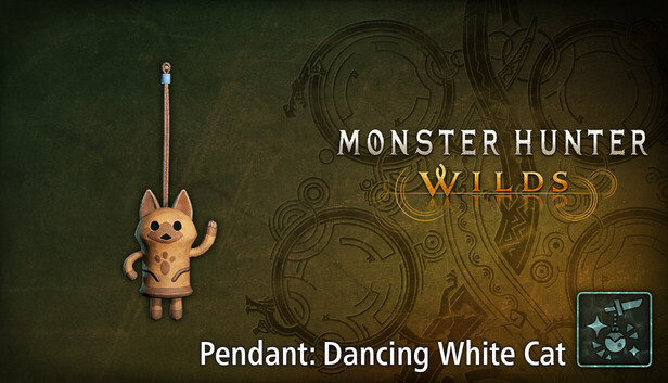 Monster Hunter Wilds - Pendant: Dancing White Cat