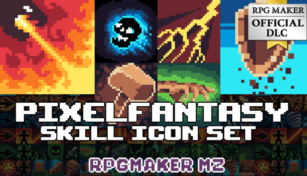 RPG Maker MZ - Pixel Fantasy Skill Icon Set
