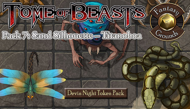 Fantasy Grounds - Devin Night Pack Tome of Beasts pack 7 (Token Pack)