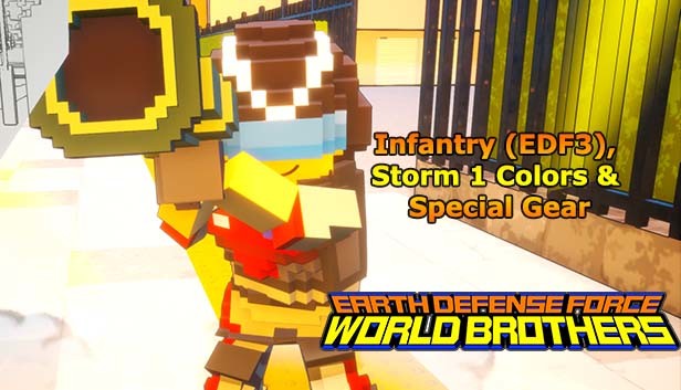 EARTH DEFENSE FORCE: WORLD BROTHERS - Infantry (EDF3), Storm 1 Colors & Special Gear