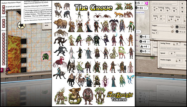 Fantasy Grounds - ArcKnight Tokens - The Grove