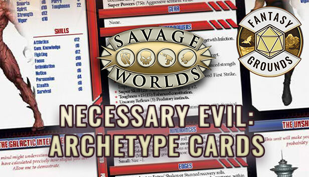 Fantasy Grounds - Necessary Evil Archetype Cards