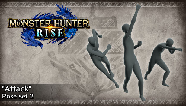 Monster Hunter Rise - Zestaw póz „Atak” 2