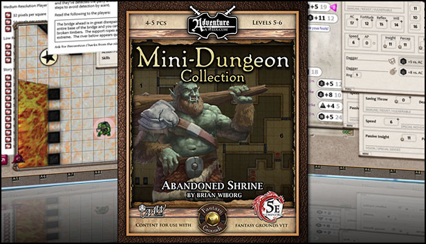 Fantasy Grounds - Mini-Dungeon #006: Abandoned Shrine (5E)