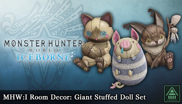Monster Hunter World: Iceborne - MHW:I Room Decor: Giant Stuffed Doll Set