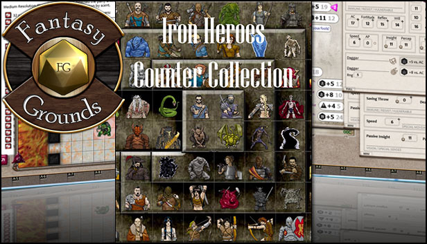 Fantasy Grounds - Iron Heroes Counter Collection (Token Pack)