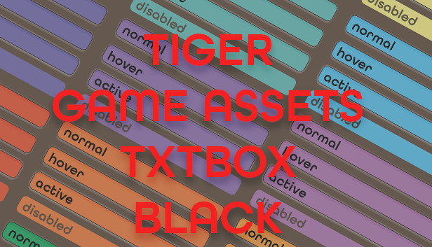 TIGER GAME ASSETS TXTBOX BLACK