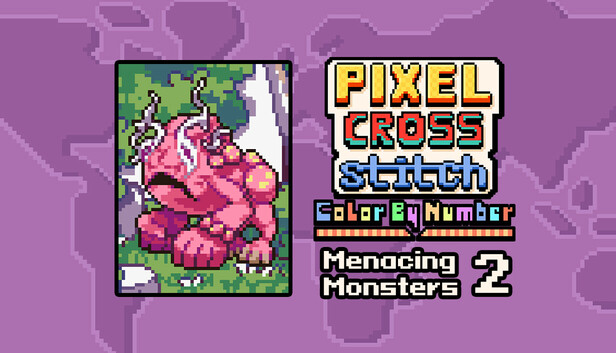 Pixel Cross Stitch - Menacing Monsters Pack 2