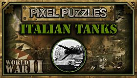 Pixel Puzzles WW2 Jigsaw - Pack: Italian Tanks