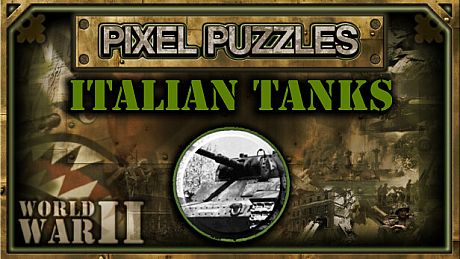 Pixel Puzzles WW2 Jigsaw - Pack: Italian Tanks DLC