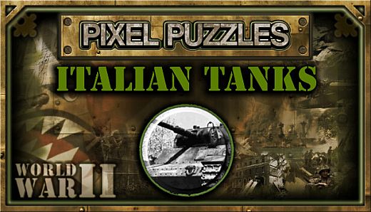 Pixel Puzzles WW2 Jigsaw - Pack: Italian Tanks