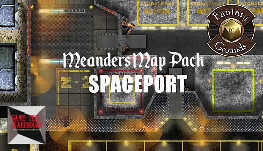 Fantasy Grounds - Meanders Map Pack: Spaceport (Map Pack)