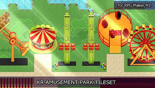 RPG Maker MZ - KR Amusement Park Tileset