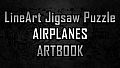 LineArt Jigsaw Puzzle - Airplanes ArtBook