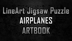 LineArt Jigsaw Puzzle - Airplanes ArtBook