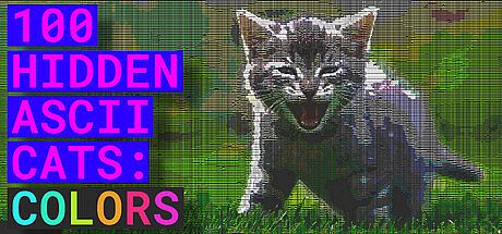 100 Hidden ASCII Cats: Colors Game