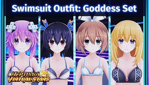 Neptunia Virtual Stars - Swimsuit Outfit: Goddess Set