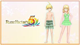 Rune Factory 5 - The Holy Knight and the Bibliophile Swimsuit Set + New Ranger Care Package Item Pack
