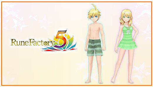 Rune Factory 5 - The Holy Knight and the Bibliophile Swimsuit Set + New Ranger Care Package Item Pack