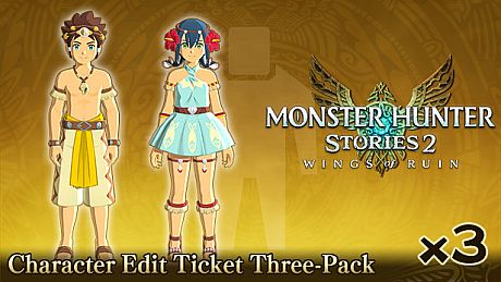 Monster Hunter Stories 2: Wings of Ruin - Character Edit Ticket Three-Pack DLC