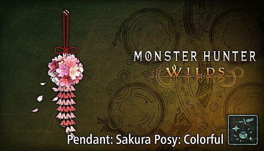Monster Hunter Wilds - Pendant: Sakura Posy: Colorful