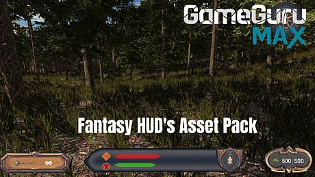 GameGuru MAX Fantasy Asset Pack - HUD's DLC