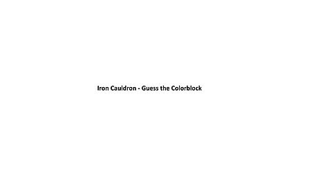 Iron Cauldron - Guess the Colorblock Game