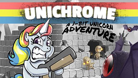 Unichrome: A 1-Bit Unicorn Adventure Game
