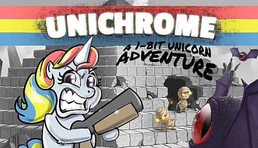Unichrome: A 1-Bit Unicorn Adventure