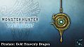 Monster Hunter World: Iceborne - Pendant: Gold Heavenly Dragon