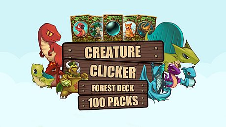Creature Clicker - 100 Forest Deck Card Packs