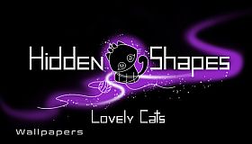 Hidden Shapes Lovely Cats - Wallpapers