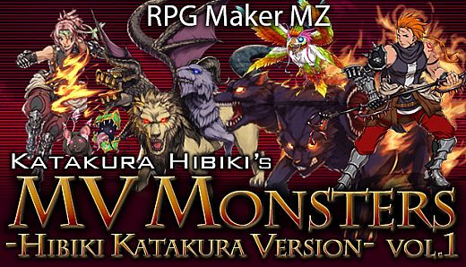 RPG Maker MZ - MV Monsters HIBIKI KATAKURA ver Vol.1