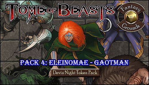 Fantasy Grounds - Devin Night: Tome of Beasts Pack 4 – Eleinomae–Goatman (Token Pack)