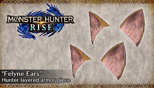 MONSTER HUNTER RISE - "Felyne Ears" Hunter layered armor piece