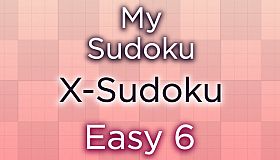 My Sudoku - X-Sudoku Easy 6