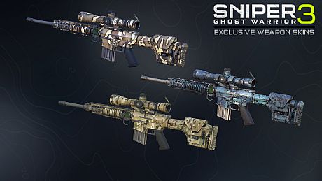 Sniper Ghost Warrior 3 – Hexagon Ice weapon skin pack