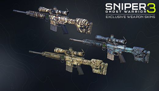 Sniper Ghost Warrior 3 – Hexagon Ice weapon skin pack
