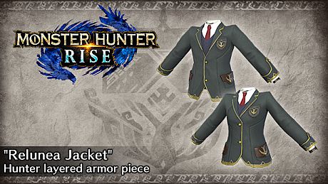 Monster Hunter Rise - "Relunea Jacket" Hunter layered armor piece DLC