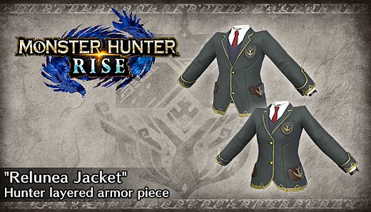 Monster Hunter Rise - "Relunea Jacket" Hunter layered armor piece