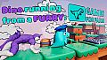 Dino running from a FURRY: GAMESFORFARM