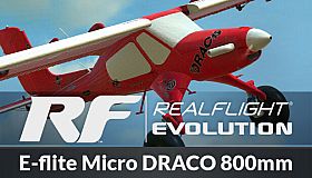 RealFlight Evolution - E-flite Micro DRACO 800mm