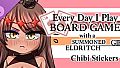 Everyday I Play Board Games with a Summoned Eldritch Girl DLC- Chibi Stickers